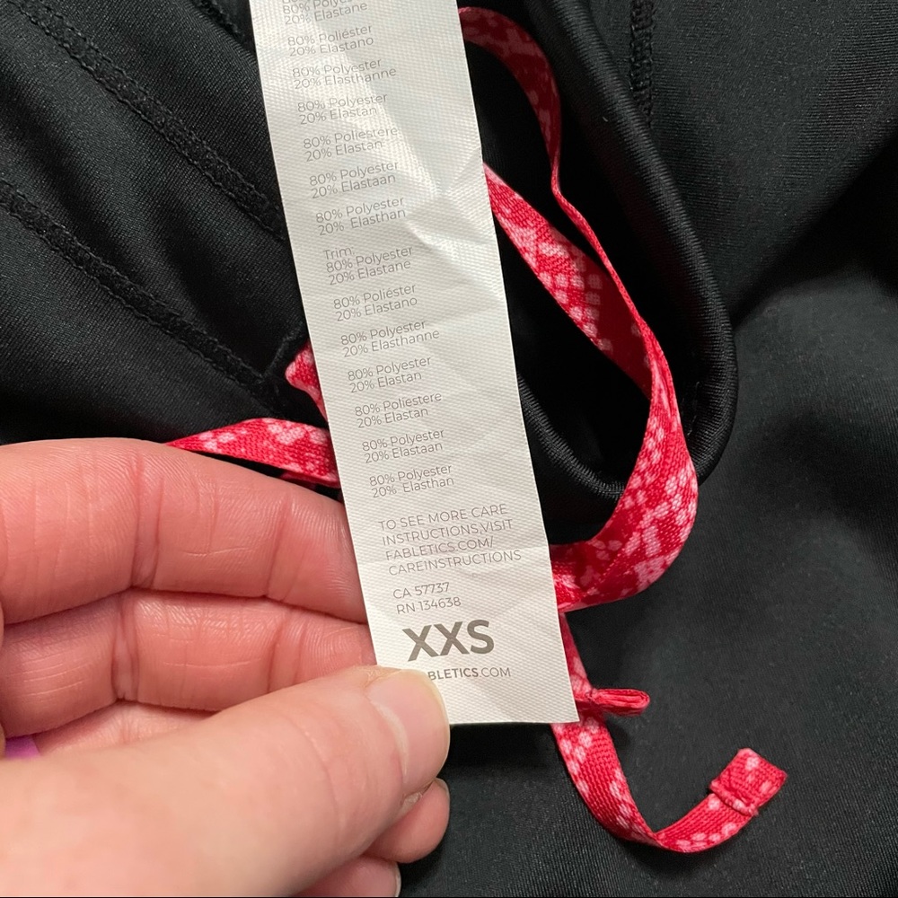 NWT Fabletics High-Waisted Ultra Cool Side Stripe Crop Athleisure Leggings XXS - Picture 7 of 11